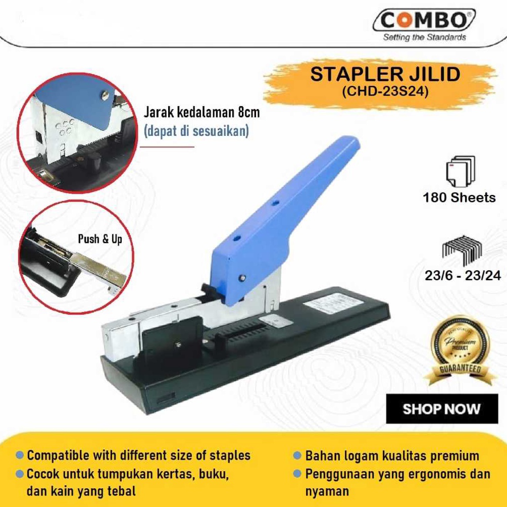 

Alat stapler jilid besar 23S24 HD12N24 COMBO ART H2L3