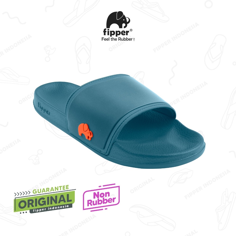 ART L15C Fipper Slip On Blue Snorkel  Orange