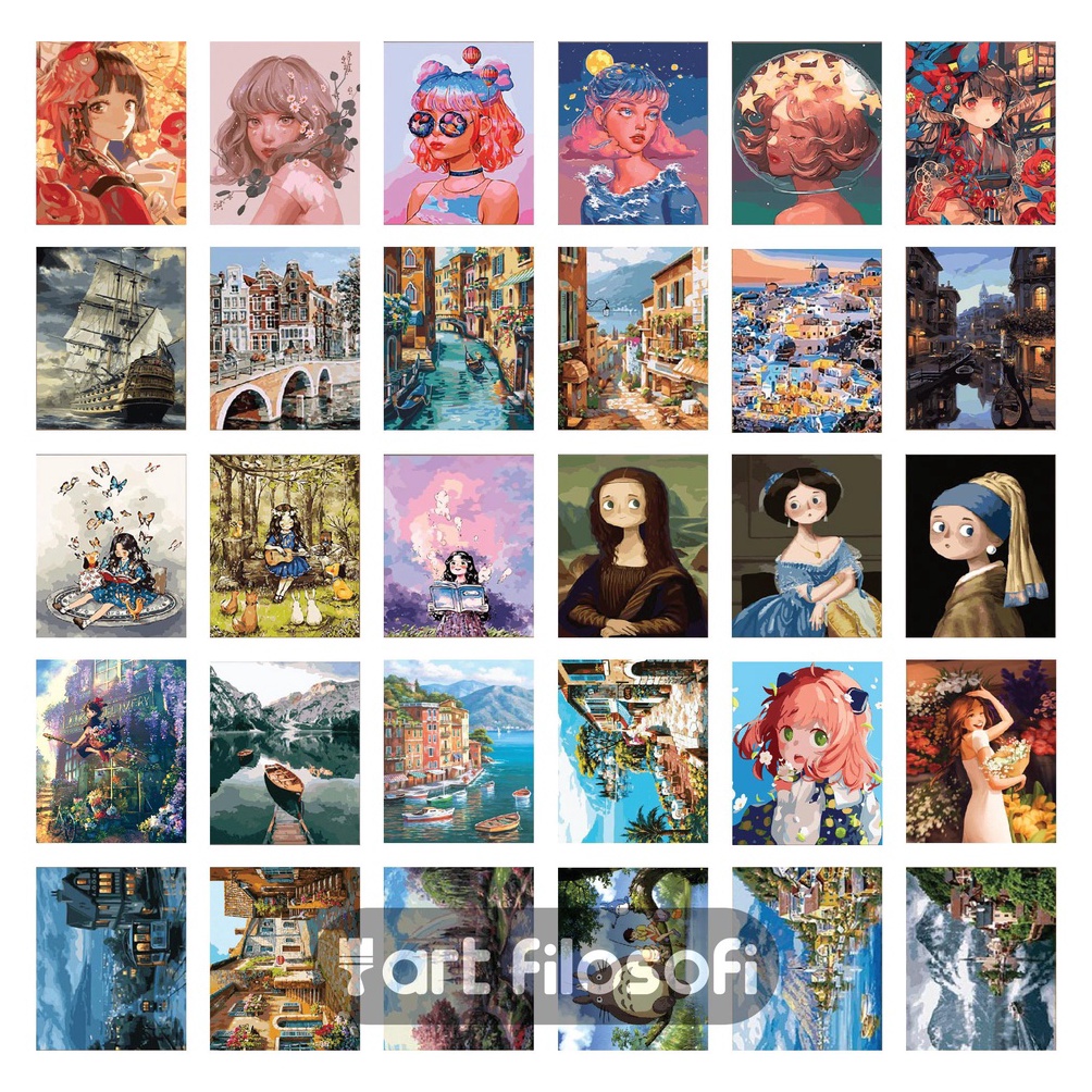 

Paint By Number 4x5cm DIY Kit ART Y3C9