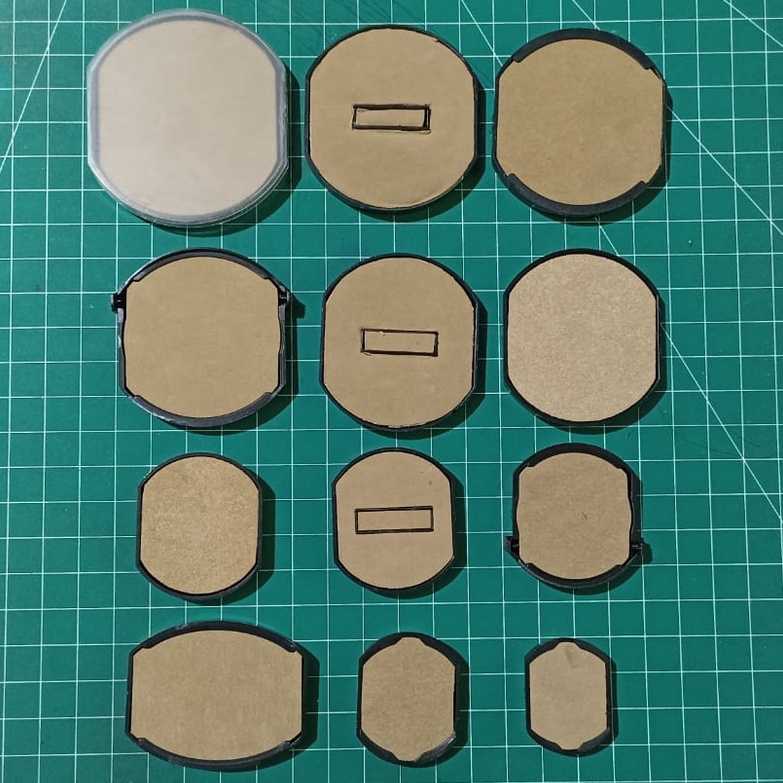 

Stamp Pad Self ink SHINY BULAT OVAL Bantalan Stempel SHINY ART G8U3