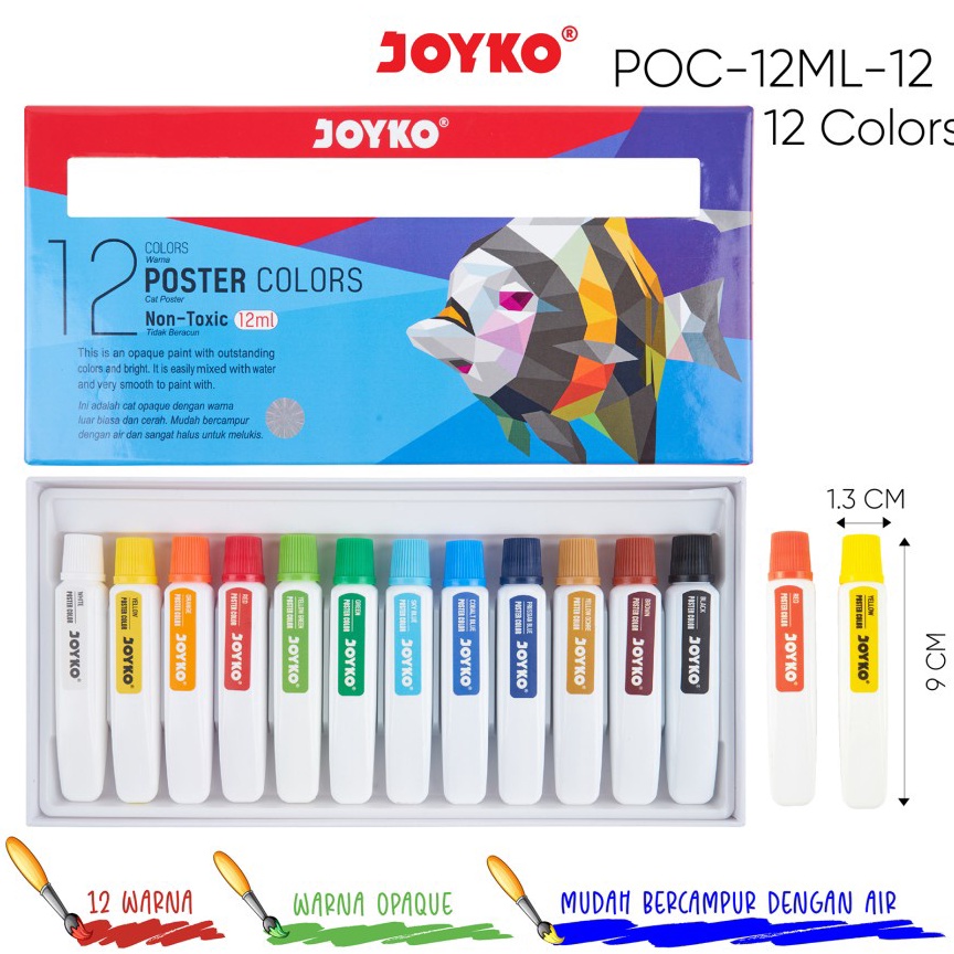 

Joyko Cat Poster Colours POC12ML12 12 ml ART Y1D1