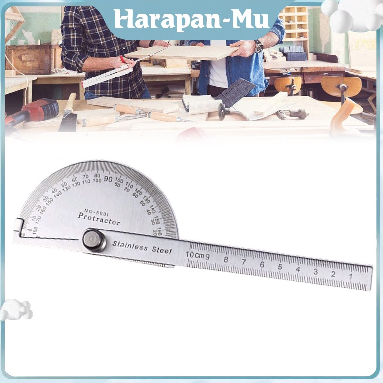 

Busur Derajat Penggaris Busur Alat Ukur Sudut Pengukur Sudut Stainless Degree Protractor ART G1R3