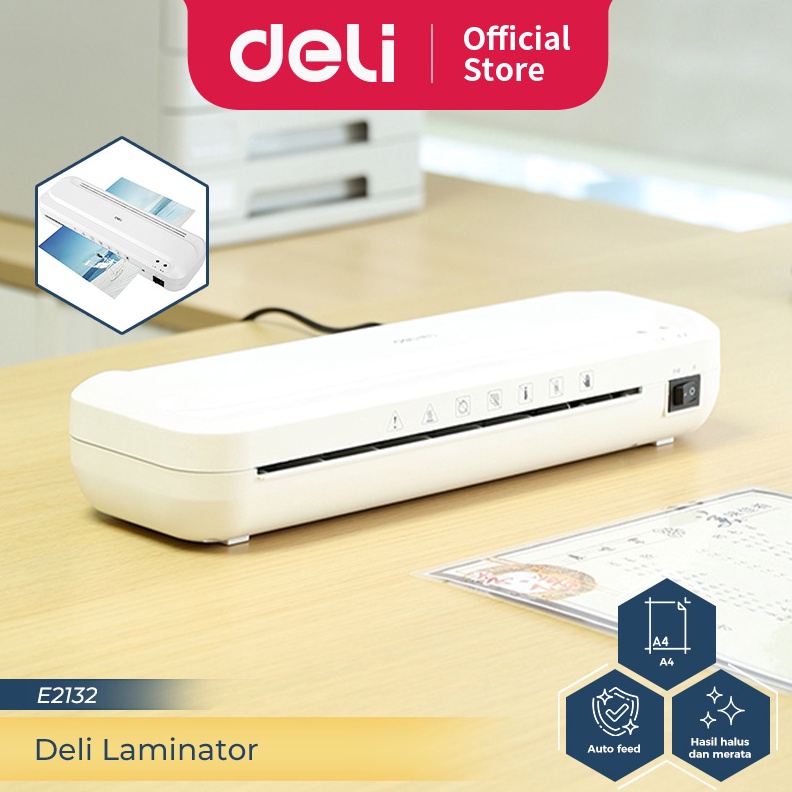 

Deli Laminator Mesin Laminating A4 F4 71 MIC Laminasi HotPanas Dokumen Cepat Praktis E2132 ART W4D3