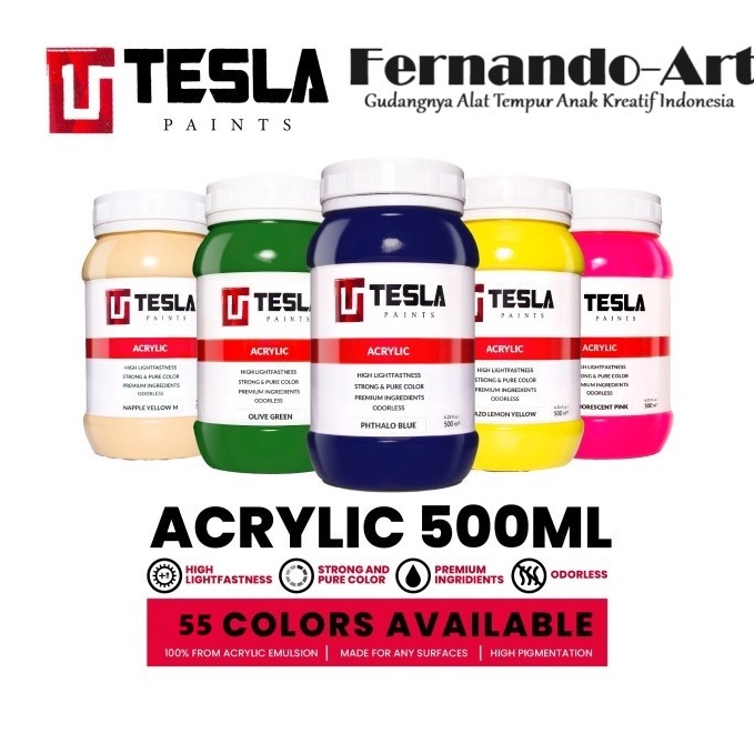 

Acrylic Tesla Paints 5ml Cat Akrilik Tesla 5ml ART S1Z8