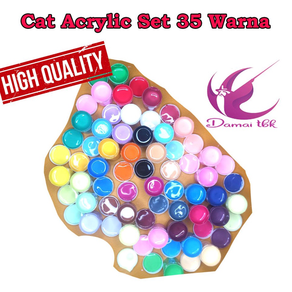 

Cat Acrylic Set 35 Warna 35x2ml Cat akrilic Cat Lukis ART V5F5