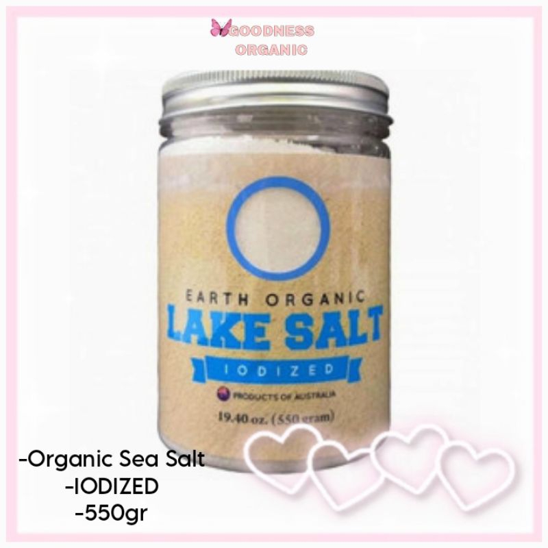 

Earth Organic Lake Salt Iodized 550gr