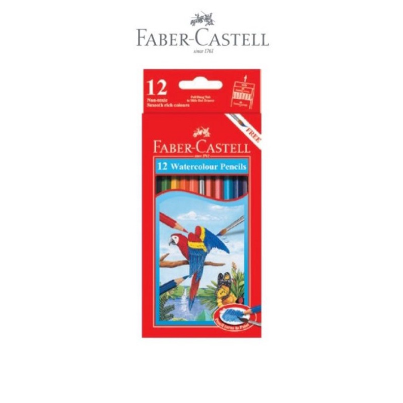 

Pensil 12 Warna Panjang Faber Castell 114462 Watercolour Pencils ART C6H3