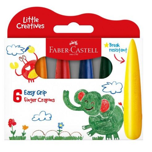 

(Original) Gramedia Pekanbaru - Faber-Castell Easy Grip Finger Crayons