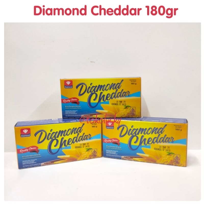 

Keju Diamond Cheddar 180gr/keju diamond/keju cheddar