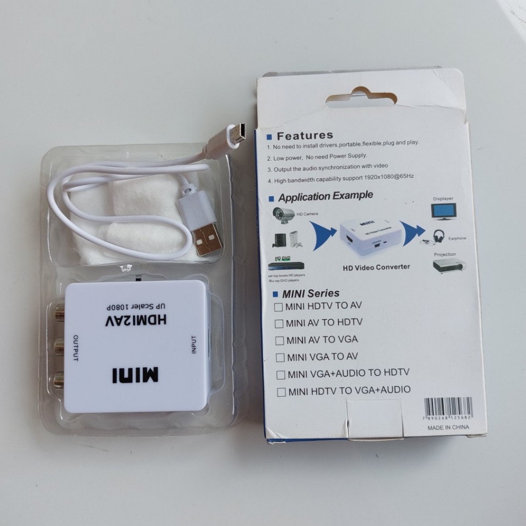 HDMI2AV Colokan HDMI Ke TV Analog Lama - 1 Buah Preloved