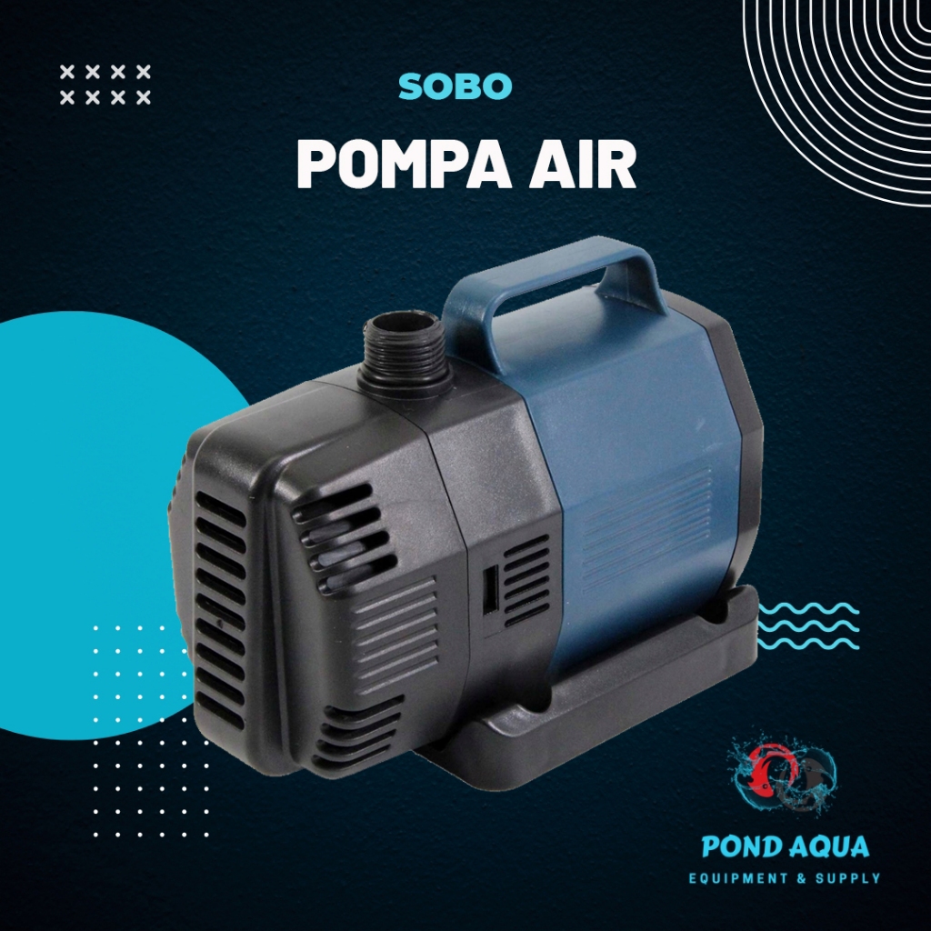 Pompa Air Kolam Celup 2000 LPH Sobo 18 Watt Water Pump Aquarium