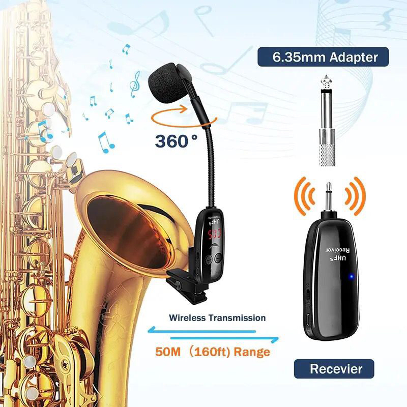 Wireless Untuk Saxophone - Mic Wireless