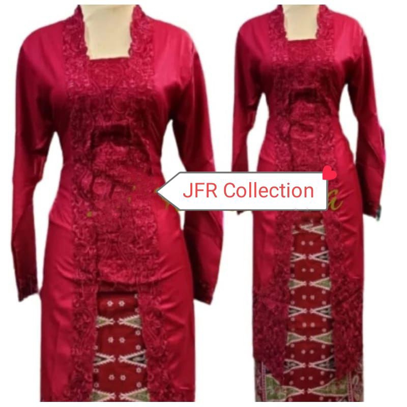 Set Kebaya Encim Tunik Model Kutu Baru/Kebaya Senada Lengan panjang terbaru