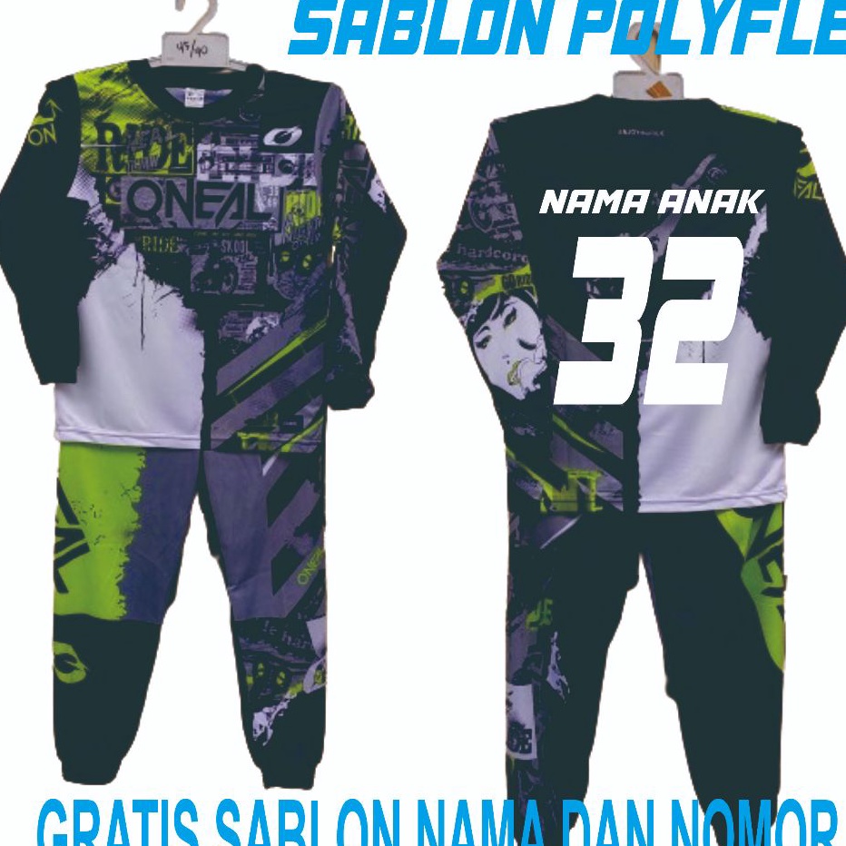 Terlaris  Setelan baju balap Honda baju kaos balap motor cross setelan baju team honda