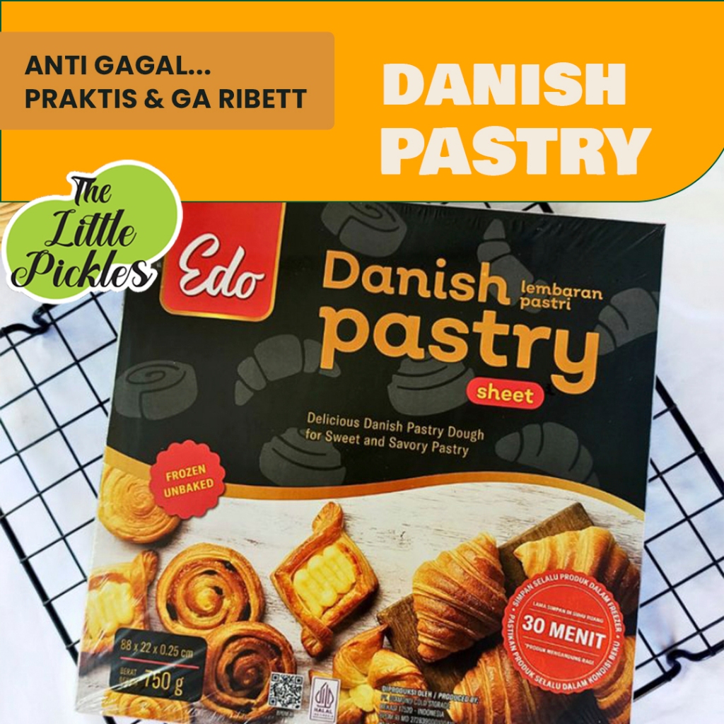 

Edo Danish Pastry Sheet (Kulit Pastry) 750 Gr