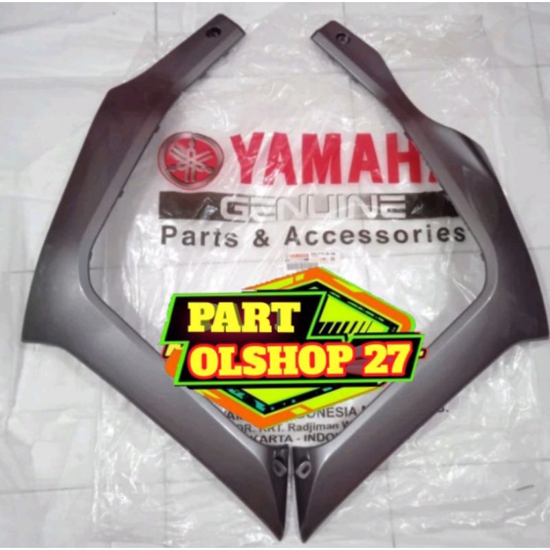 Mole Side, Cover Dek Bawah Samping Pijakan Kaki Xride 125 X-ride New Abu Glossy Original Yamaha