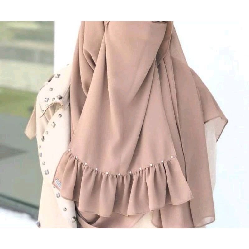 cadar tali cadar rempel hawa cadar mutiara putih cadar tali termurah cadar ceruty