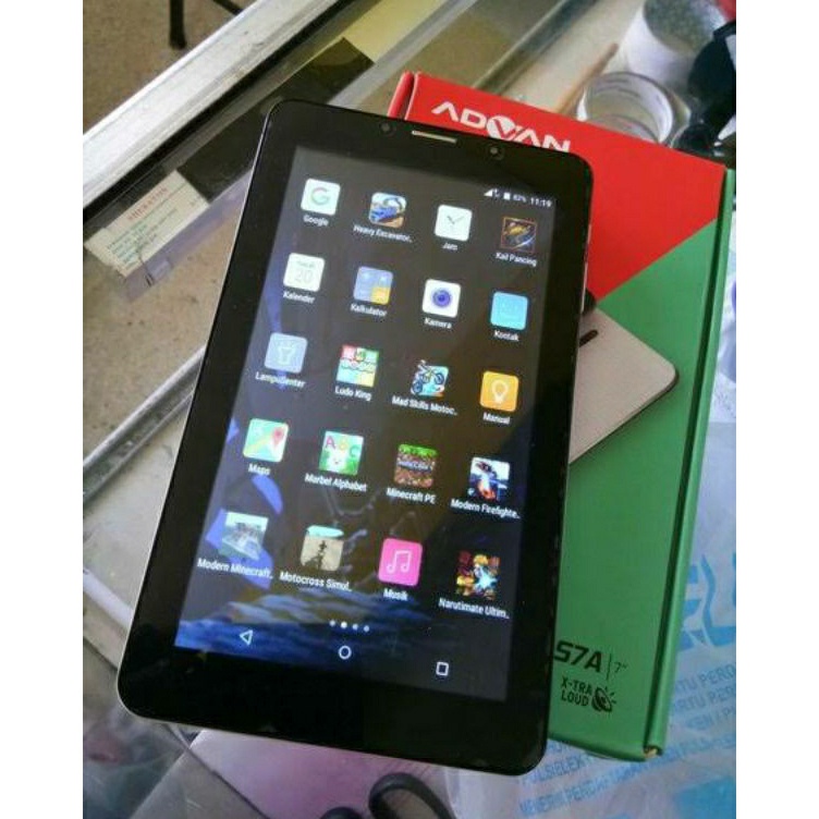 ART E78K Tablet advan S7a android second original 1 berkualitas dilengkapi wifisim cardmemory cardyoutubegame