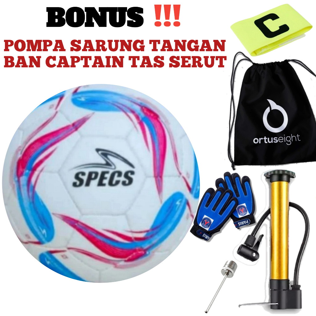 Terbaru Bola Sepak Anak Size 5 Bonus Pompa Ban Kapten Jaring Pentil