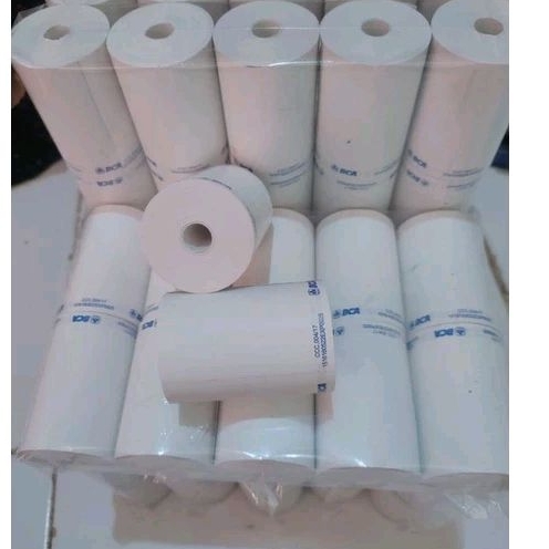 

kertas kasir thermal Logo B.C.4 58x40mm paket 100 roll