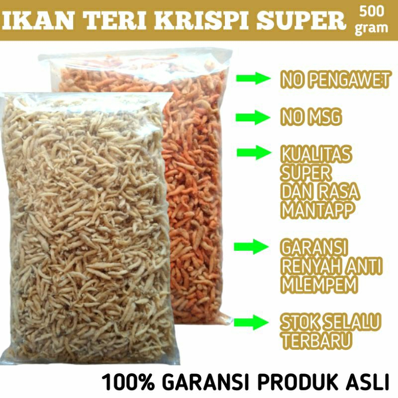 

[COD] 500G SINTAMEL TERI CRISPY NON MSG & NON PENGAWET