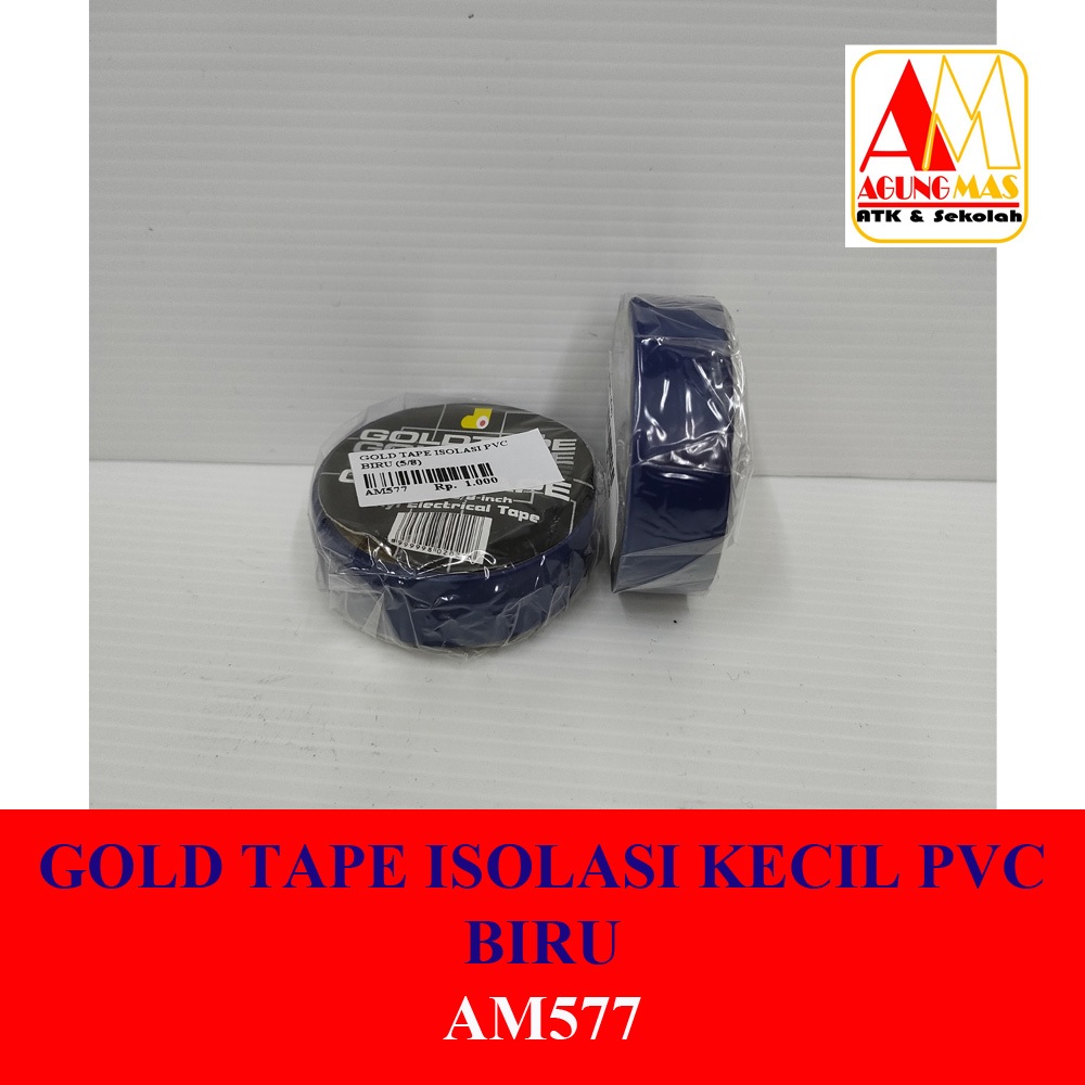 

GOLD TAPE ISOLASI KECIL PVC BIRU