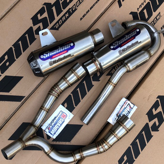 Knalpot CRF150 KLX150 WR15 Type Double Gtx pro Shadow Exhaust System