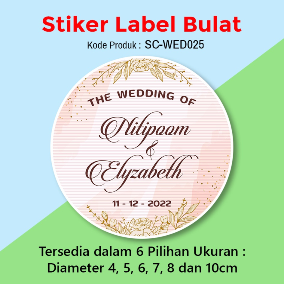 

STIKER PERNIKAHAN WEDDING STICKER LABEL BINGKISAN SOUVENIR TUMPENG MINI RICE BOX KARDUS NASI WEDDING