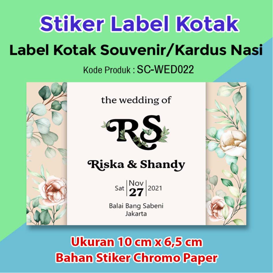 

STIKER LABEL SOUVENIR KARDUS NASI BENTO PERNIKAHAN WEDDING PENGANTEN
