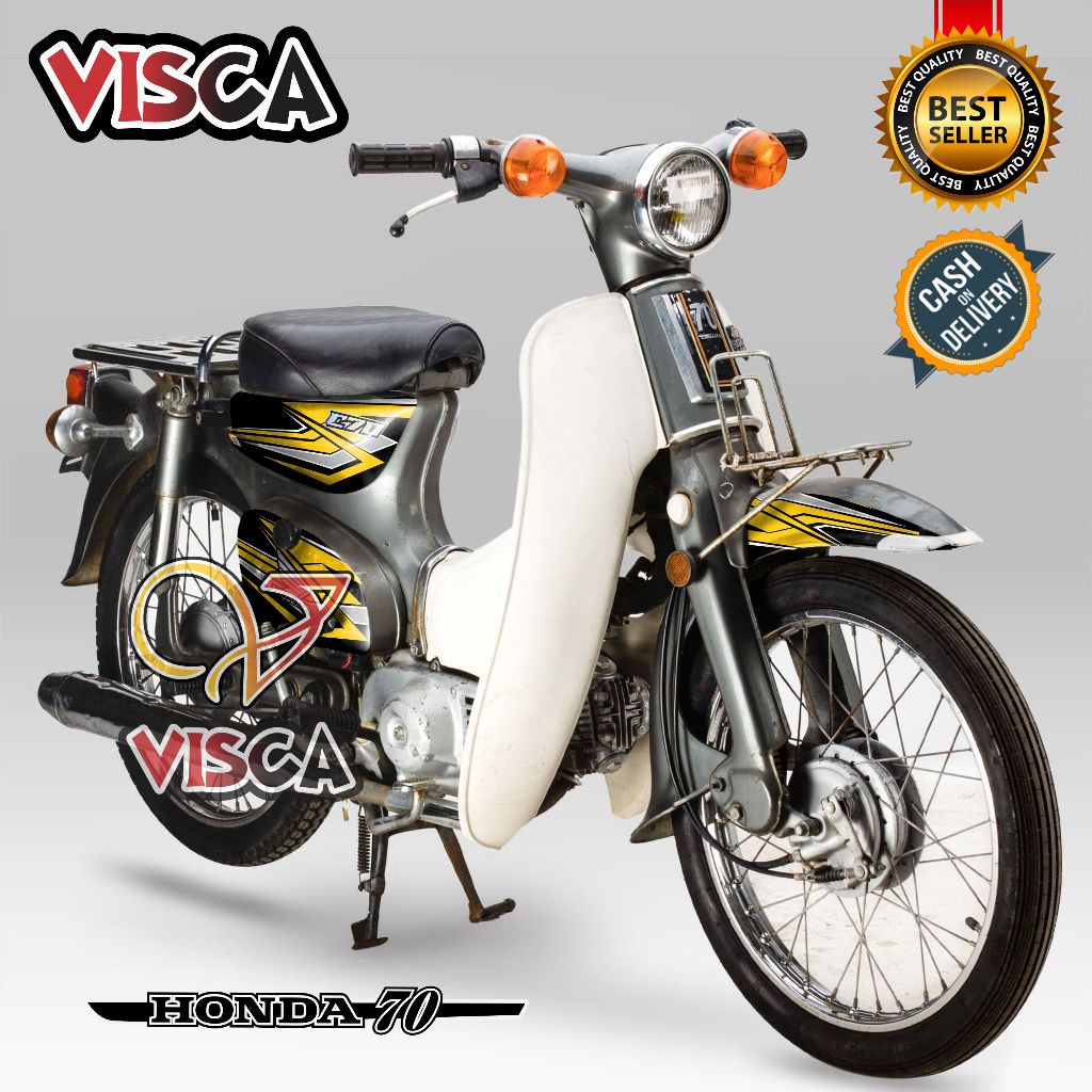 Stiker Striping Honda C70 Variasi Stiker C70 RACING4