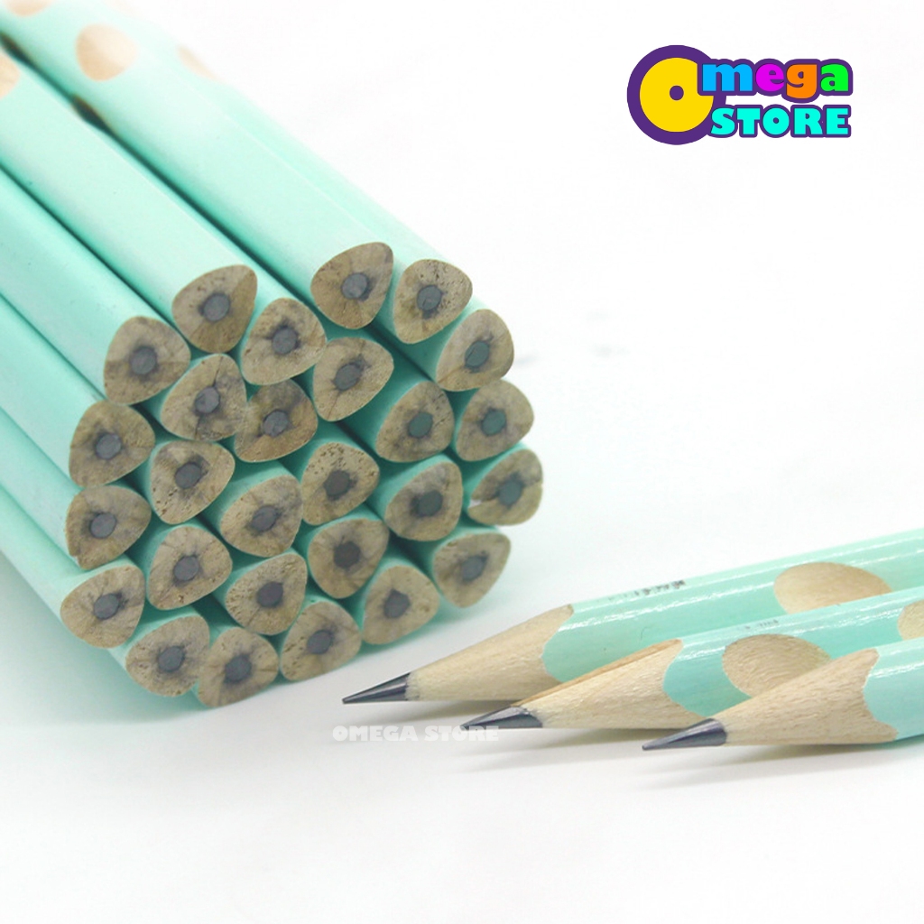 

[O&S] Pencil Graphite Pencil HB Segitiga Pensil Lubang Anak Sekolah -OS4013
