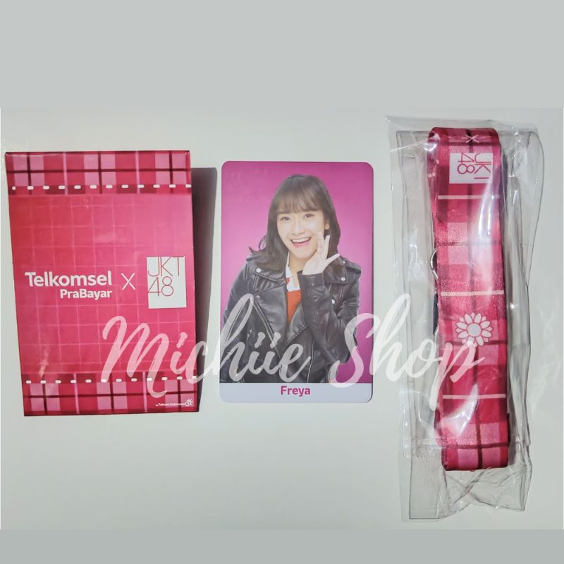Photocard Freya + Lanyard JKT48 x Telkomsel Official | KuWota JKT48 (Digital Content/Non Kuota)