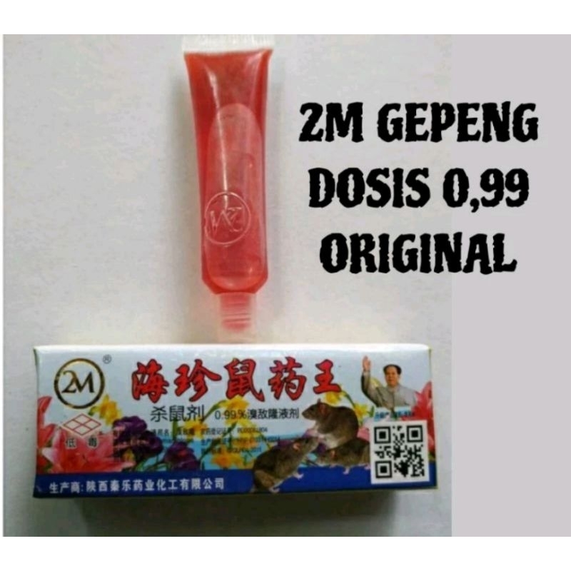 Racun tikus cair 2M gepeng dan bulat roden dosis tinggi 0,99%