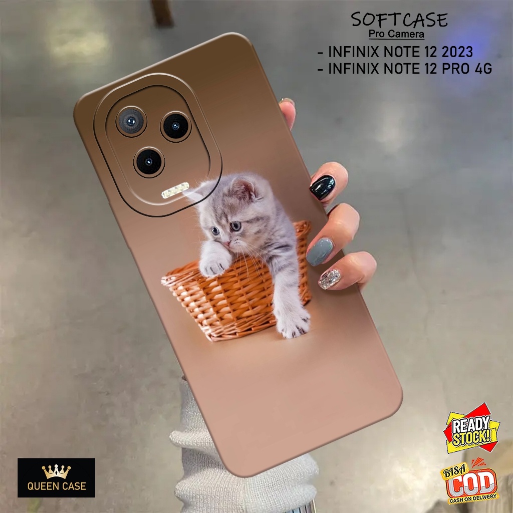 Case Hp INFINIX NOTE 12 2023 , INFINIX NOTE 12 PRO 4G Terbaru - Fashion Case KUCING - Casing Hp INFI