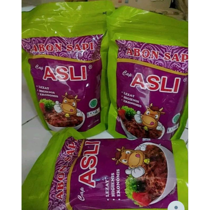 

Abon Sapi Cap Asli Kemasan 250gr