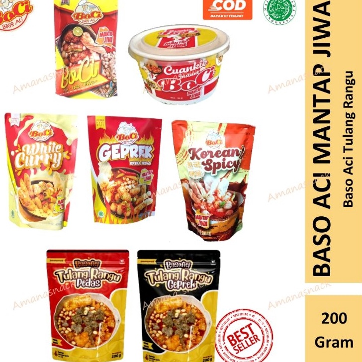 

Terlaku BOCI Baso aci Geprek white curry korean spicy mantap jiwa toping cuanki lidah tahu sukro cikur empod pedas siomay goreng dan Cuanki boci