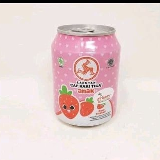 

larutan penyegar cap kaki tiga rasa strawberry -larutan anak