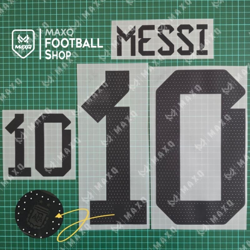 [ NAMESET ] MESSI ARGENTINA AFA HOME 2022 2023 2 STAR BINTANG