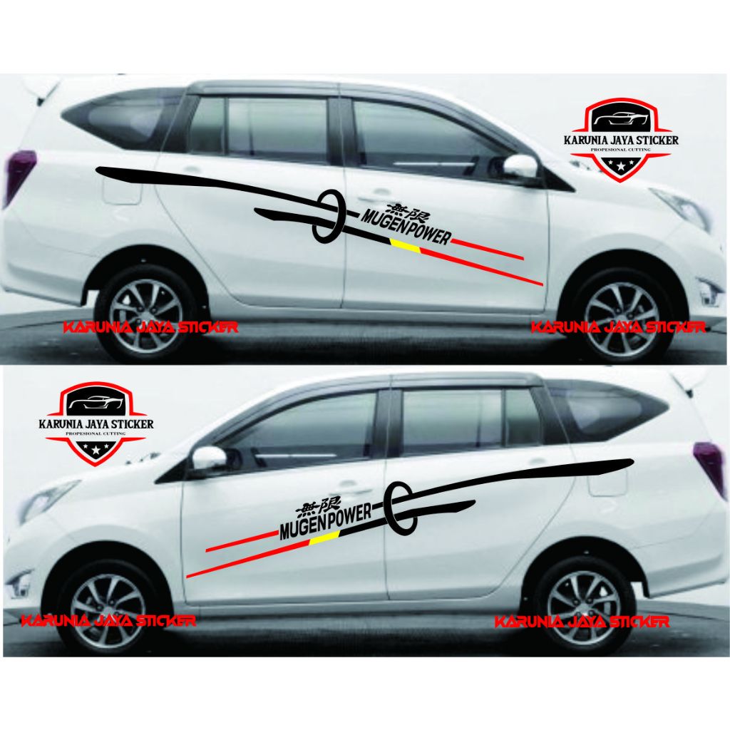 Stiker Cutting Mobil Sigra PUTIH Promo List Stiker Mobil Sigra Terbaru