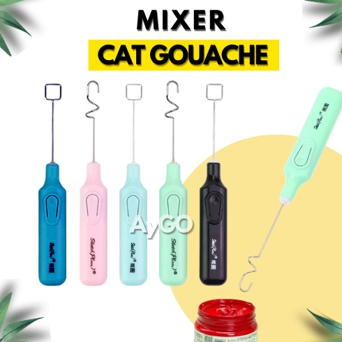 

MIXER MINI CAT GOUACHE ELECTRIC PIGMENT AGITATOR MIXER UNTUK CAT PENGADUK CAT LUKIS ART C7K7