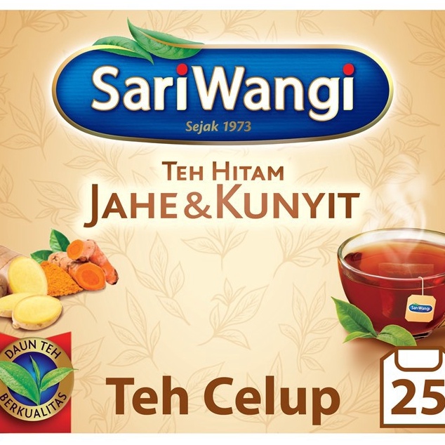 

77 Sariwangi Teh Hitam Jahe Kunyit 25 Teh Celup 375 gr