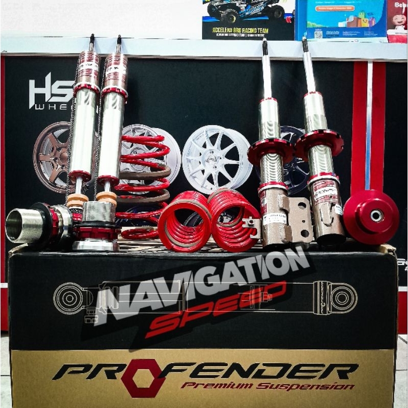 COILOVER PROFENDER HSR Mobil Toyota Yaris / Vios / agya dll 2013 - 2021