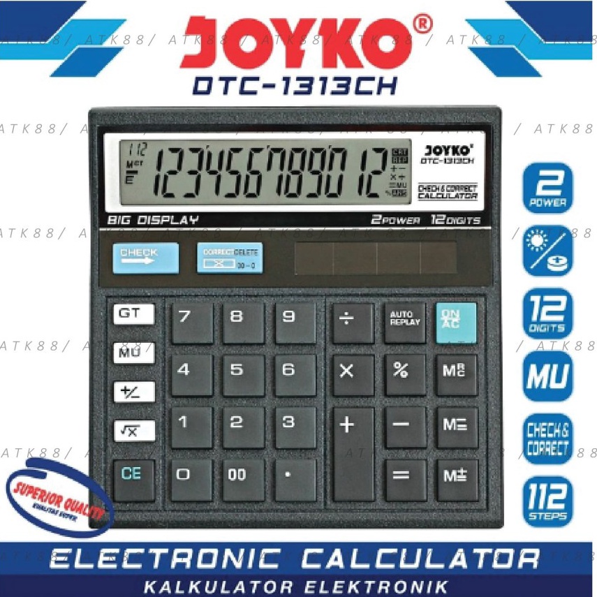 

Kalkulator Joyko DTC1313CH 12 Digits ART Q1I5