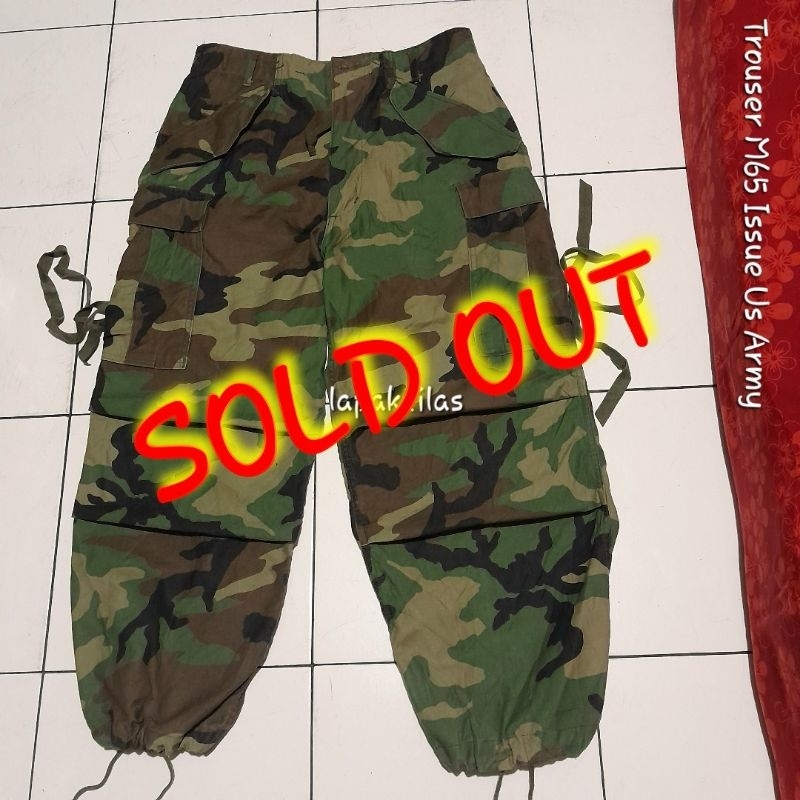 Trouser M65 Woodland Issue Us Army Celana Cargo Original Second not Olive Green OG