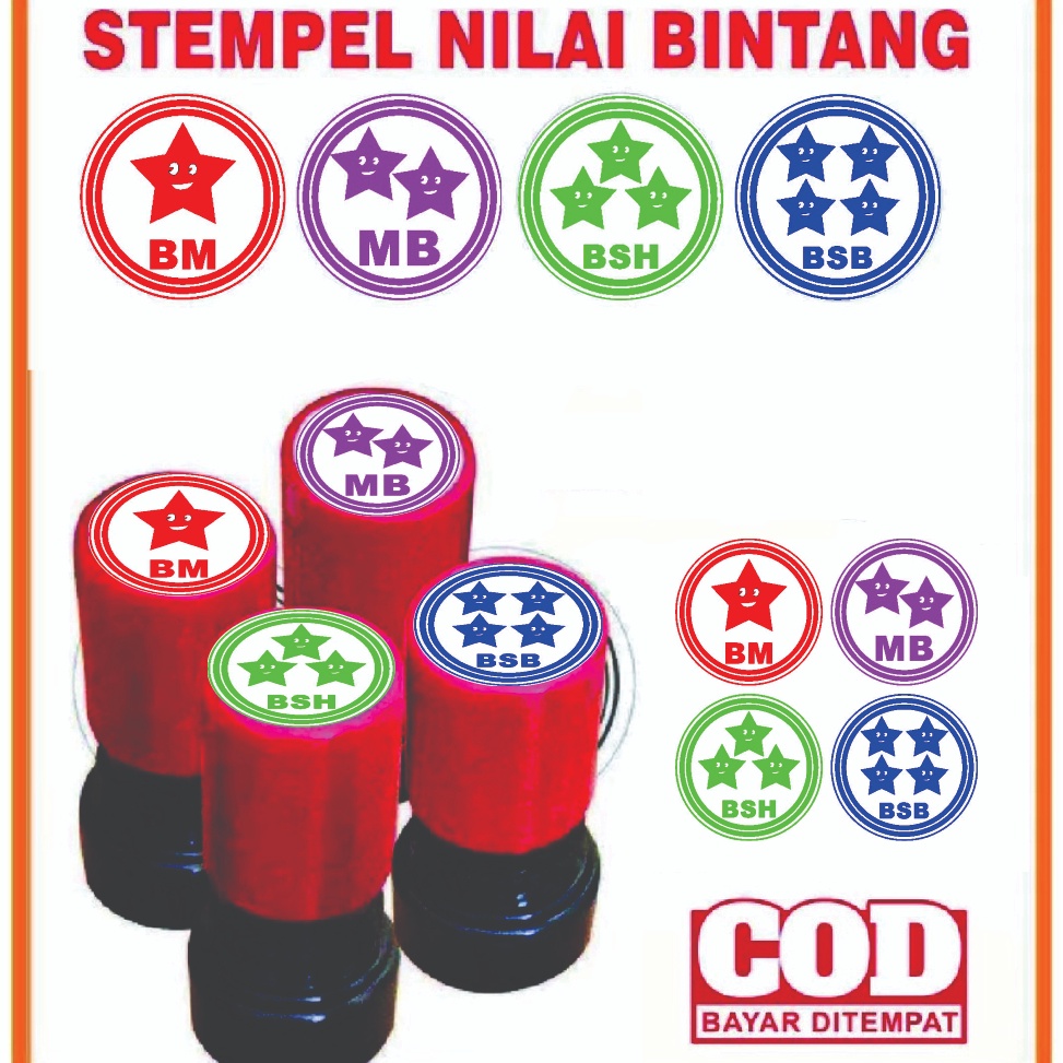 

PAKET STEMPEL PENILAIAN BINTANG TK PAUD ANAK SD ART D8A4
