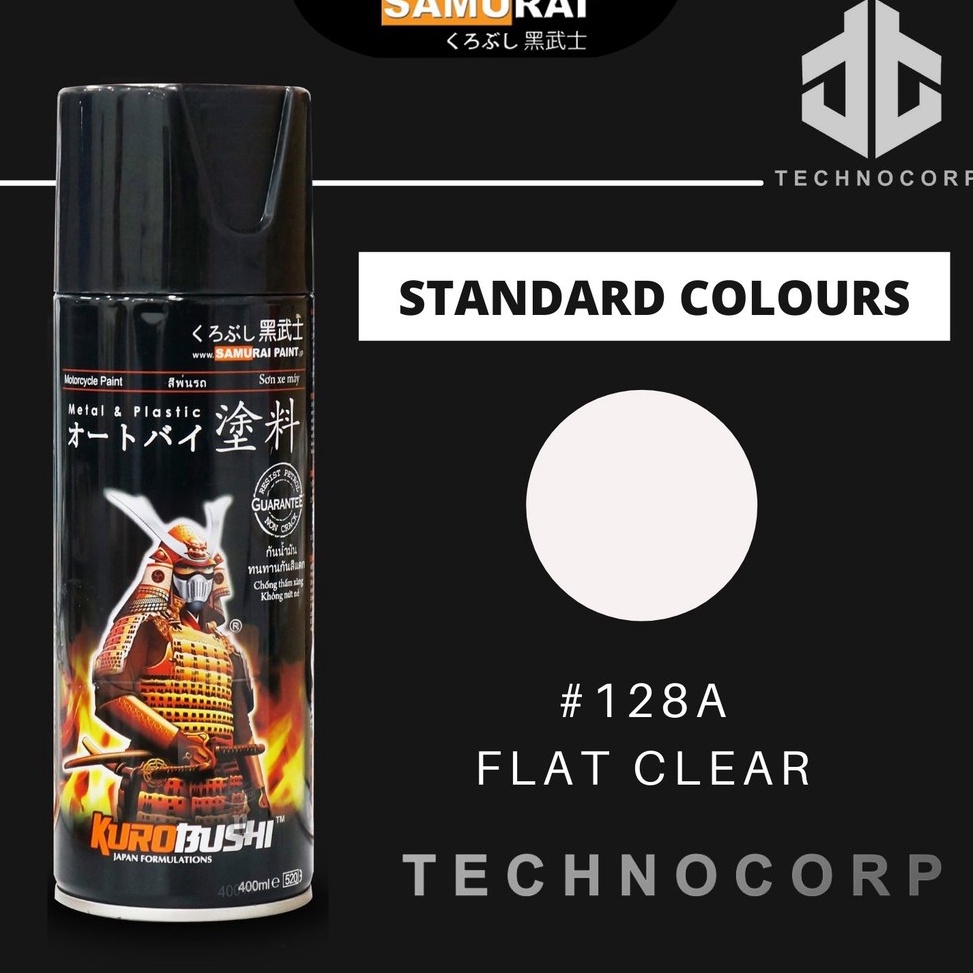 

Cat Semprot SAMURAI PAINT 128A FLAT CLEAR CLEAR DOFF BURAM ART N6B9