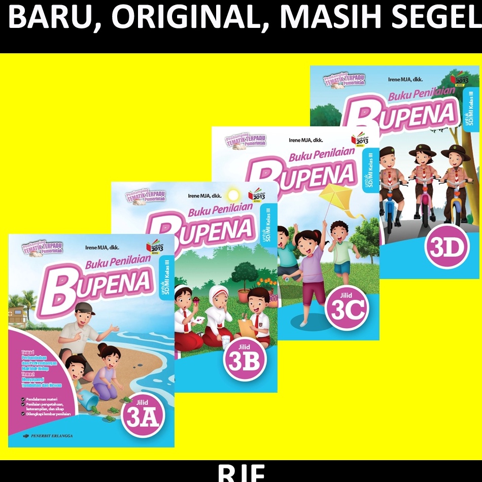 BUPENA SD  KLS 3 A B C D BUKU PENILAIANK31N PLUS KUNCI JAWABAN ART P6N2
