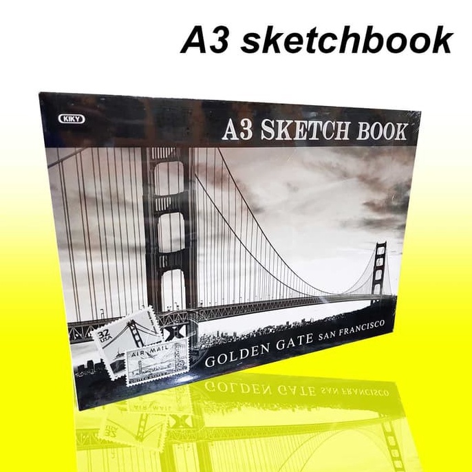 

BUKU GAMBAR SKETSA SKETCH BOOK A3 KIKY ORIGINAL ART T7H1