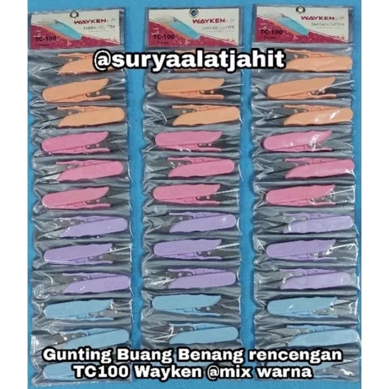 

Gunting Buang Benang TC1 mix wrn Wayken 1lbr rp3612pcs ART E5T9