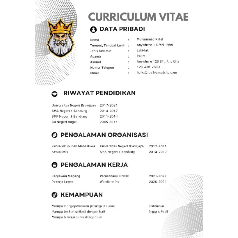 pembuatan Curriculum Vitae